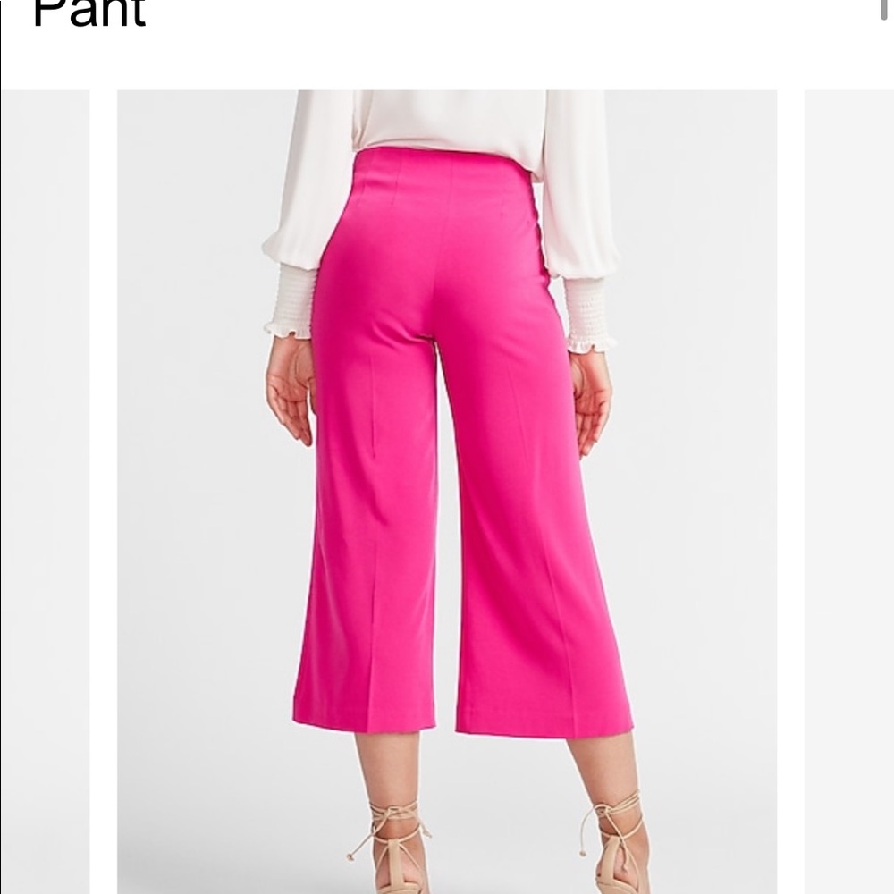Express Dress pants- Cropped Wide leg High Rise